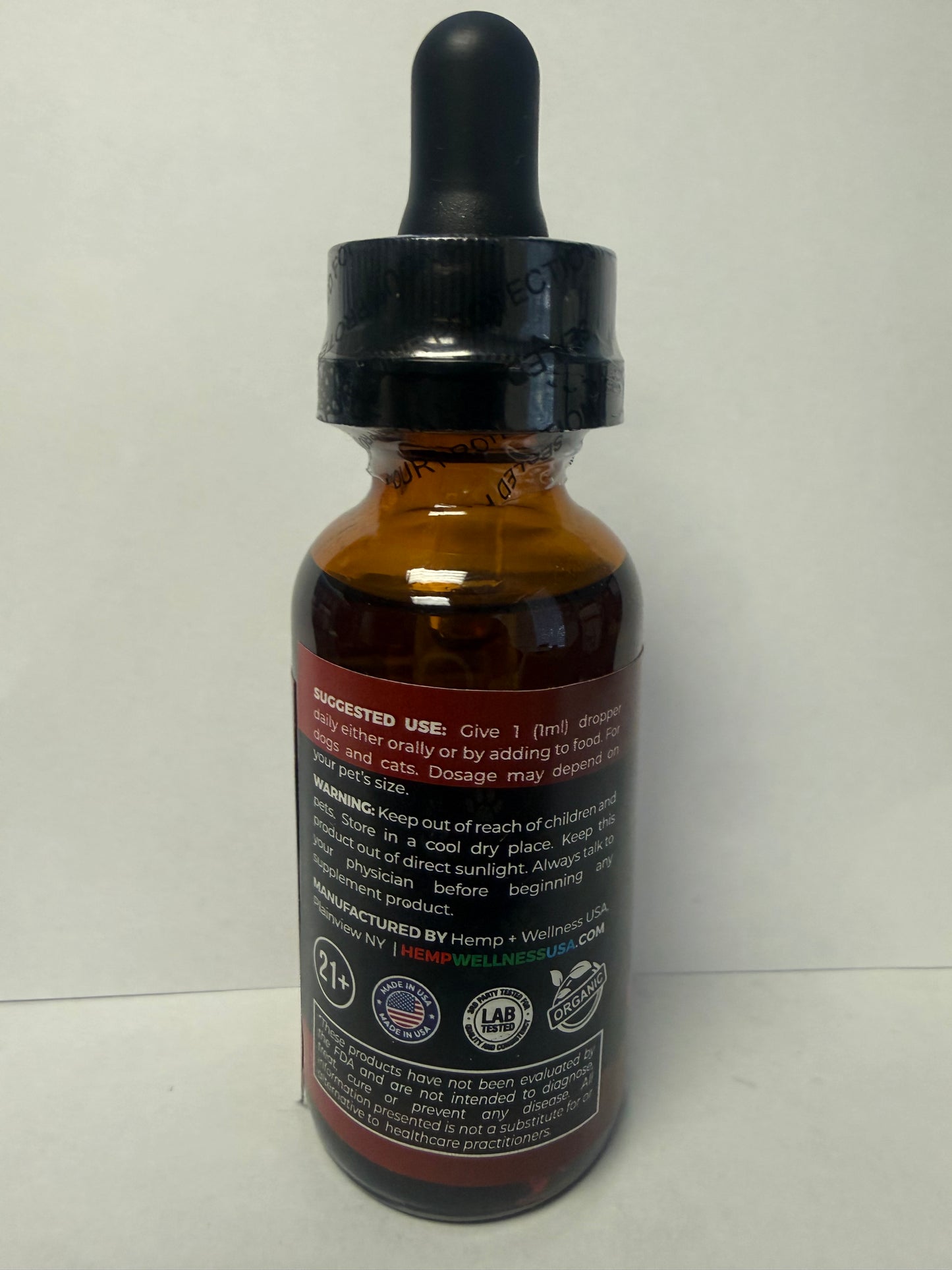 500mg Full Spectrum CBD Bacon pet Tincture