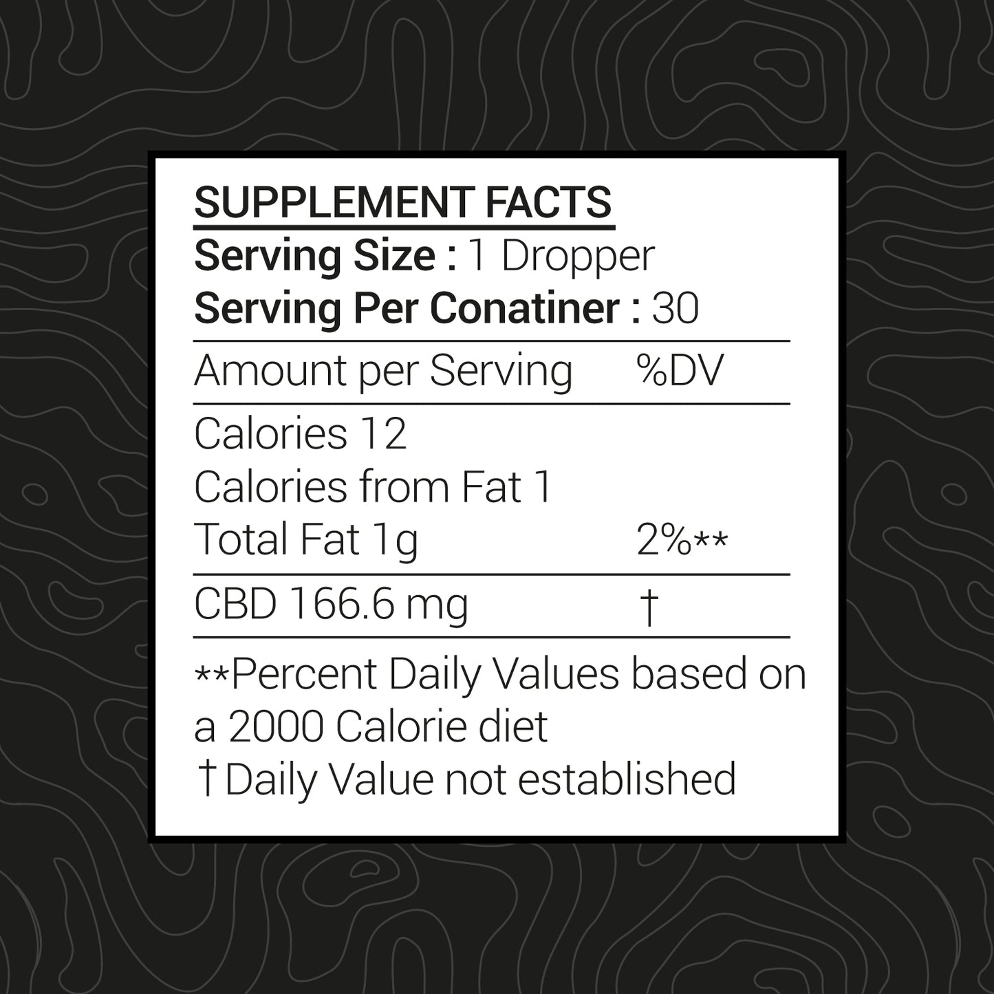 5000 Mg CBD Organic Banana Frost Tincture