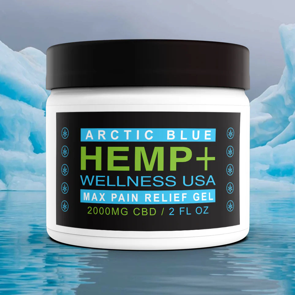 2000 Mg CBD Arctic Blue Pain Gel w/ MSM & PEA