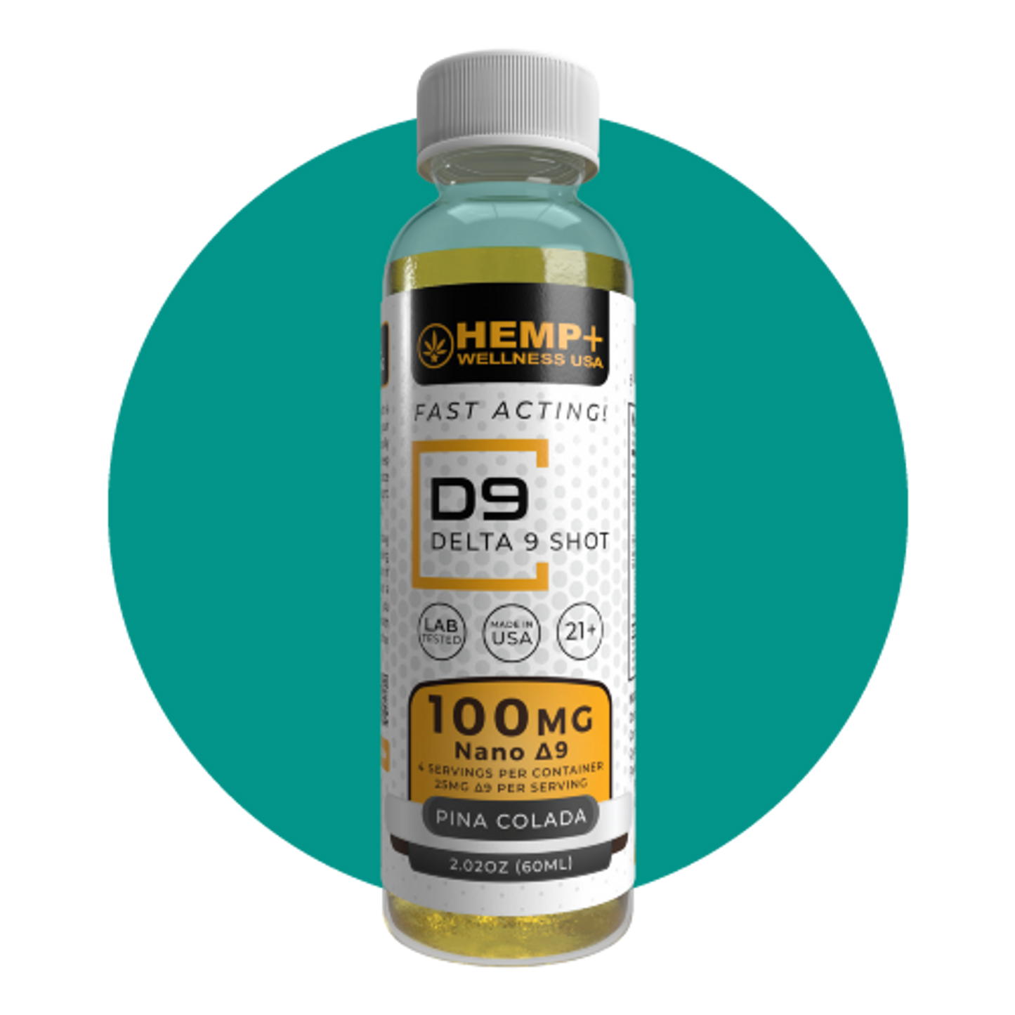 Delta 9 THC Nano Gel Shots | 100mg | 2 0z.