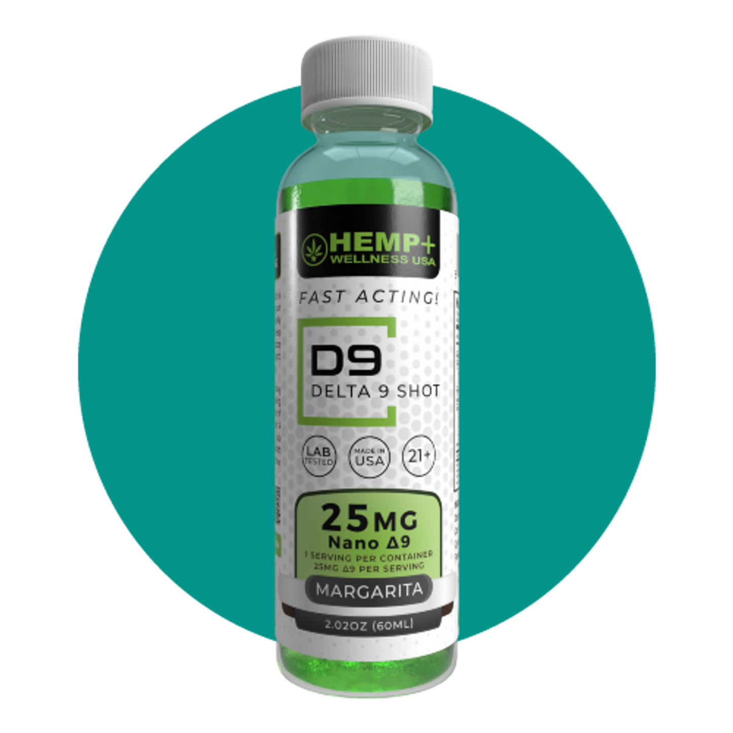 25mg Delta 9 THC Nano Gel Shots | 2 Oz.I Hits Quick I Insane Taste I Add to Any Beverage