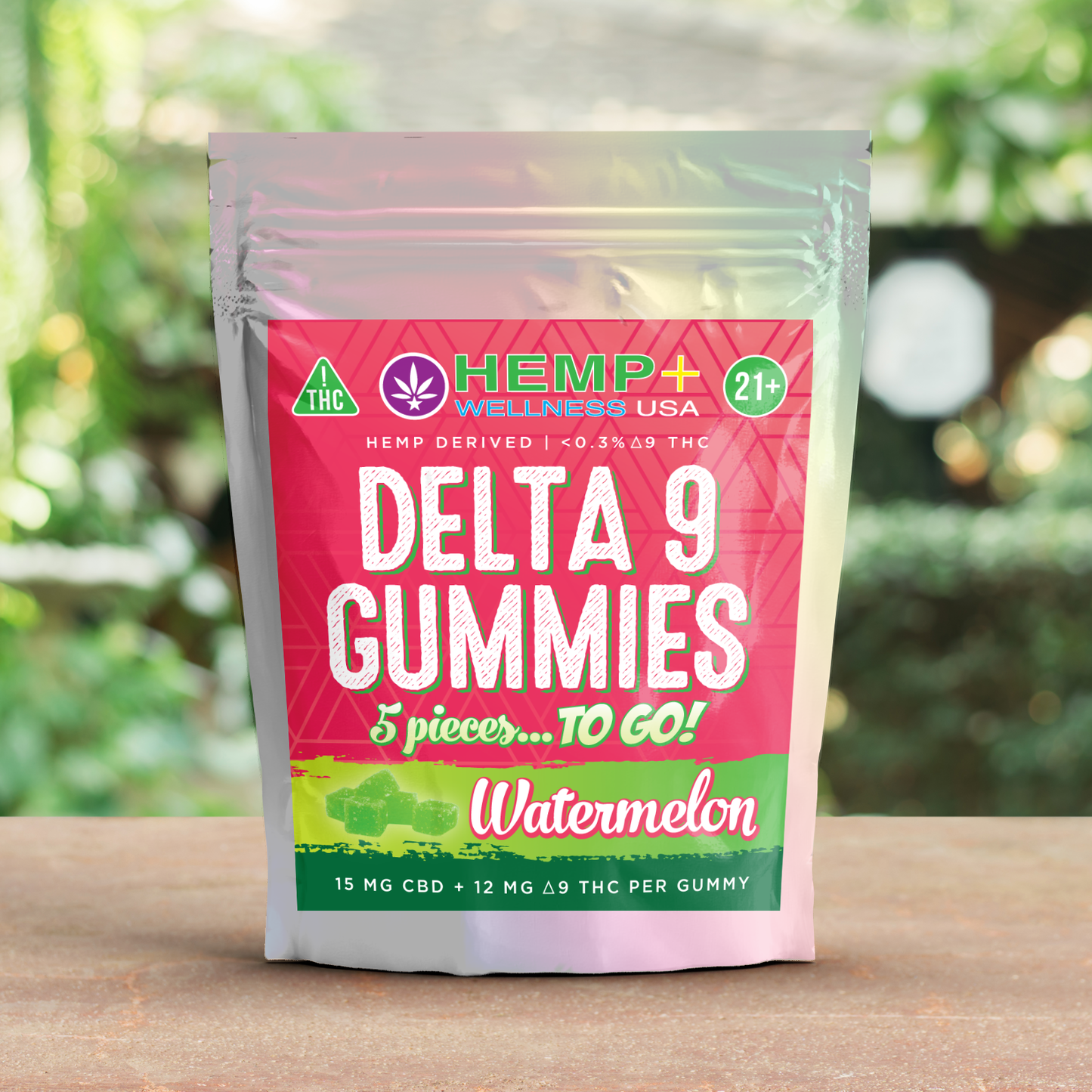 5 Piece Delta 9 + CBD Gummies to Go...
