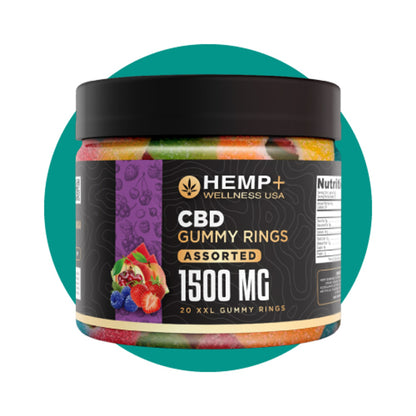 CBD Isolate Gummy Rings 1500mg CBD | 20 Count | THC-Free