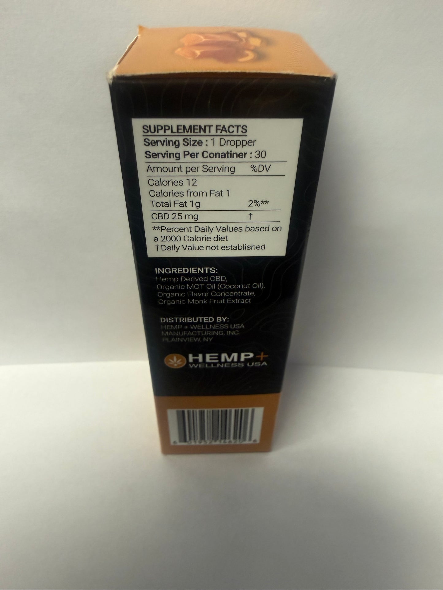 750mg CBD Organic Caramel Tincture w/Organic Flavoring & Organic Monk Fruit Extract