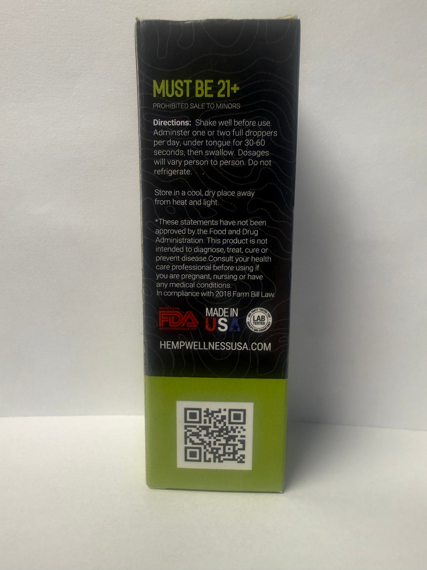 2500mg CBD Margarita (Lemon/Lime) Tincture w/Organic Flavoring & Organic Monk Fruit Extract