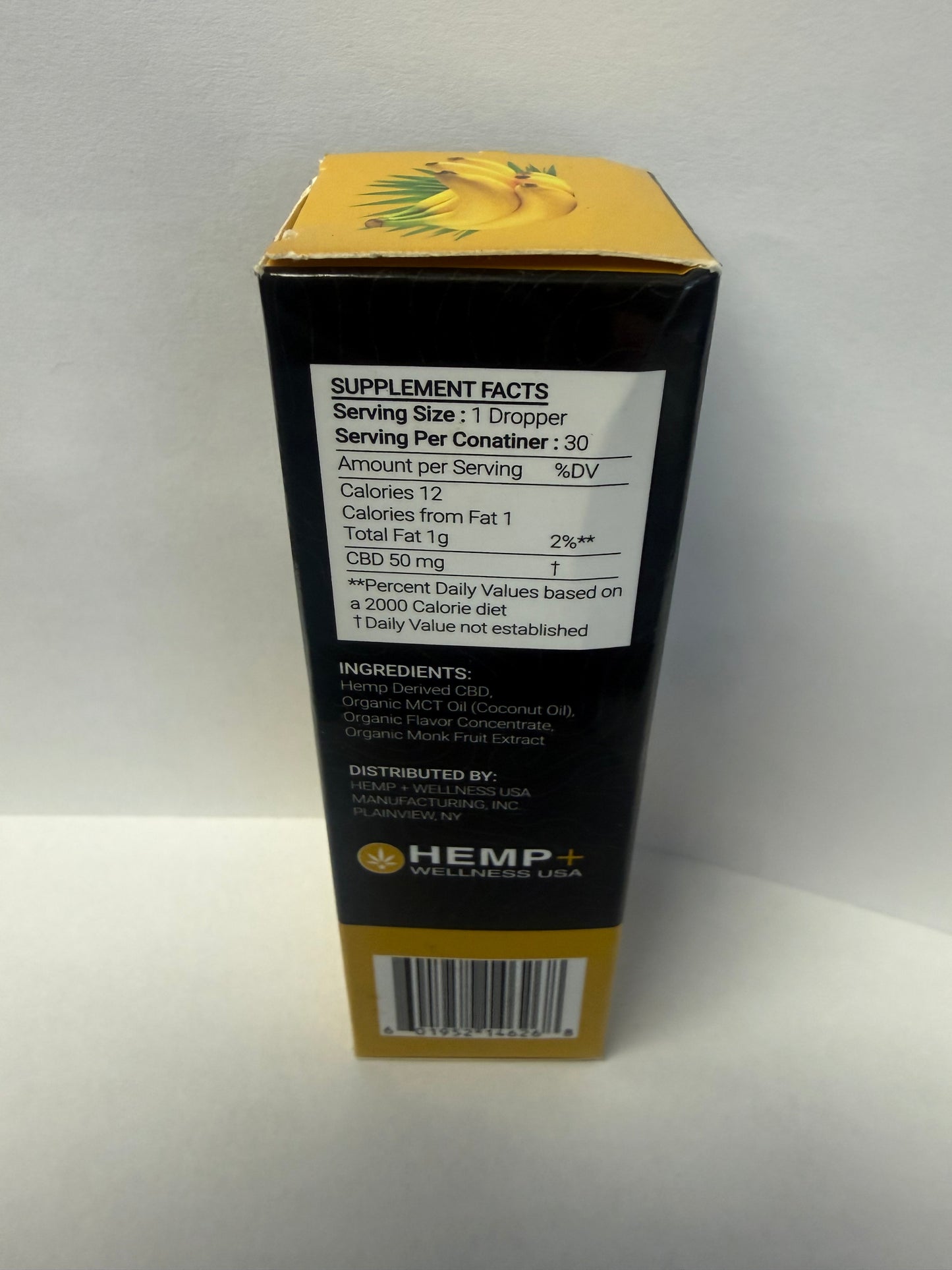5000mg CBD Organic Bannana Frost Tincture w/Organic Flavoring & Organic Monk Fruit Extract