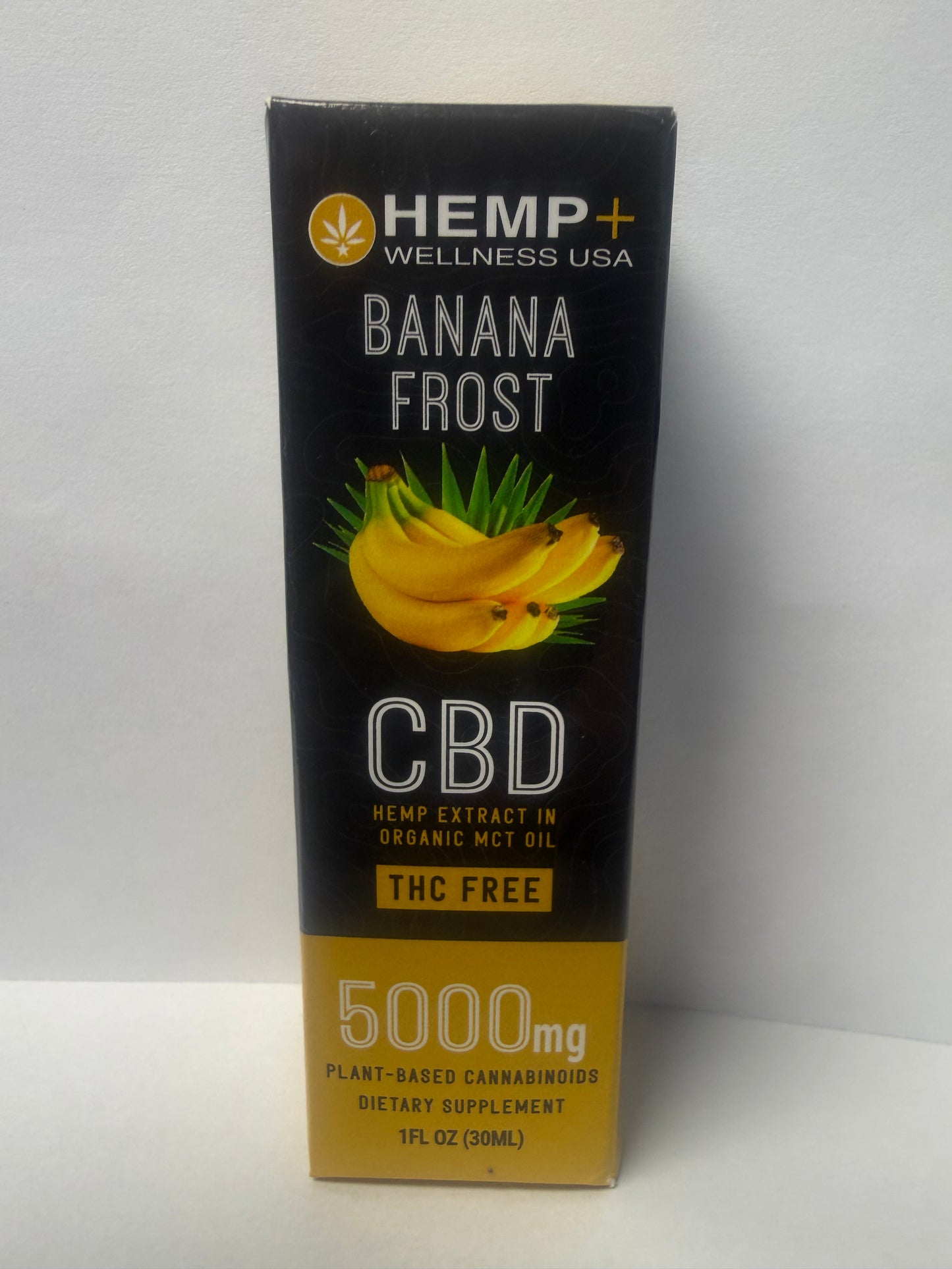 5000mg CBD Organic Bannana Frost Tincture w/Organic Flavoring & Organic Monk Fruit Extract