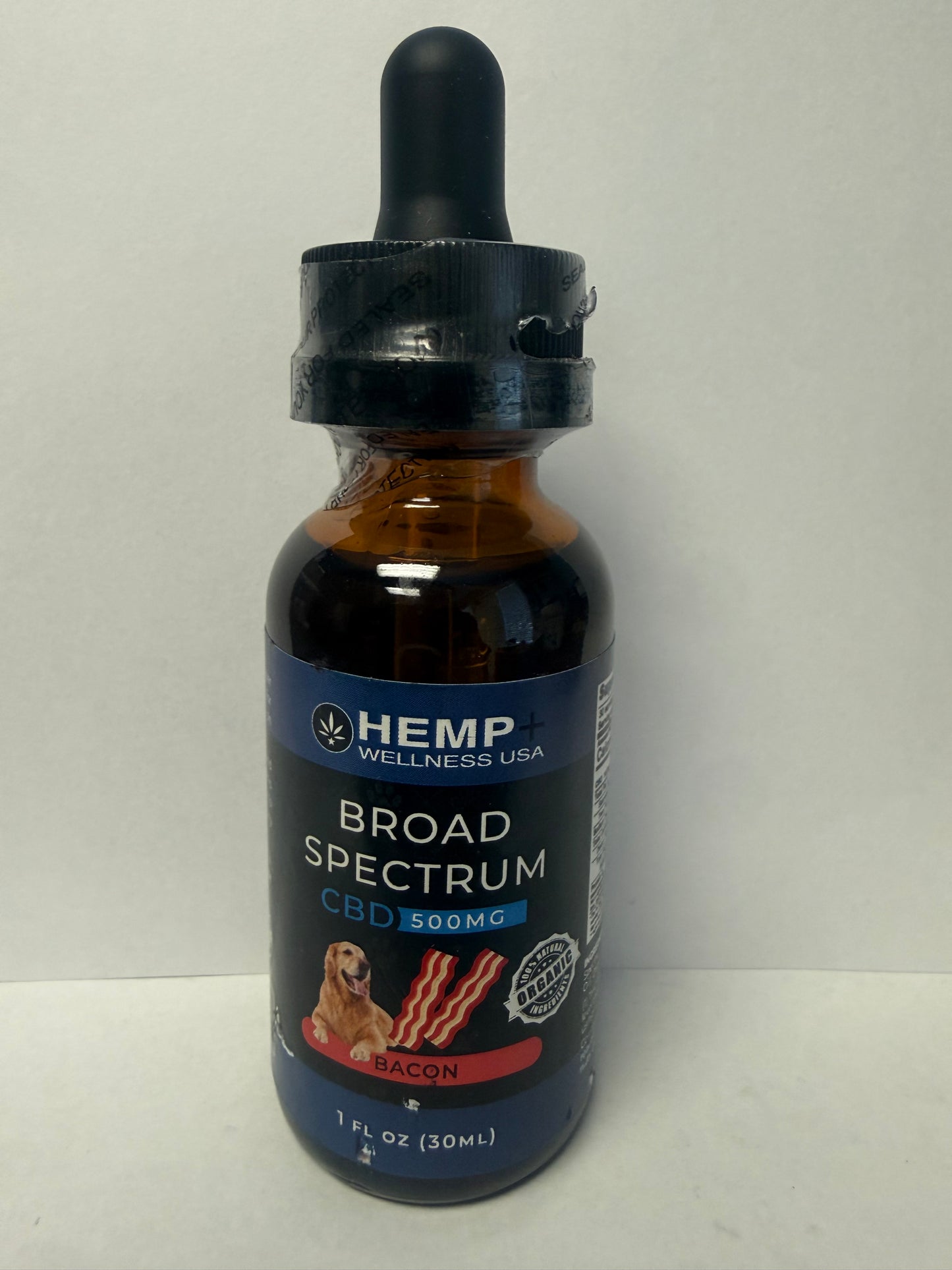 500mg Broad Spectrum CBD Bacon Pet Tincture