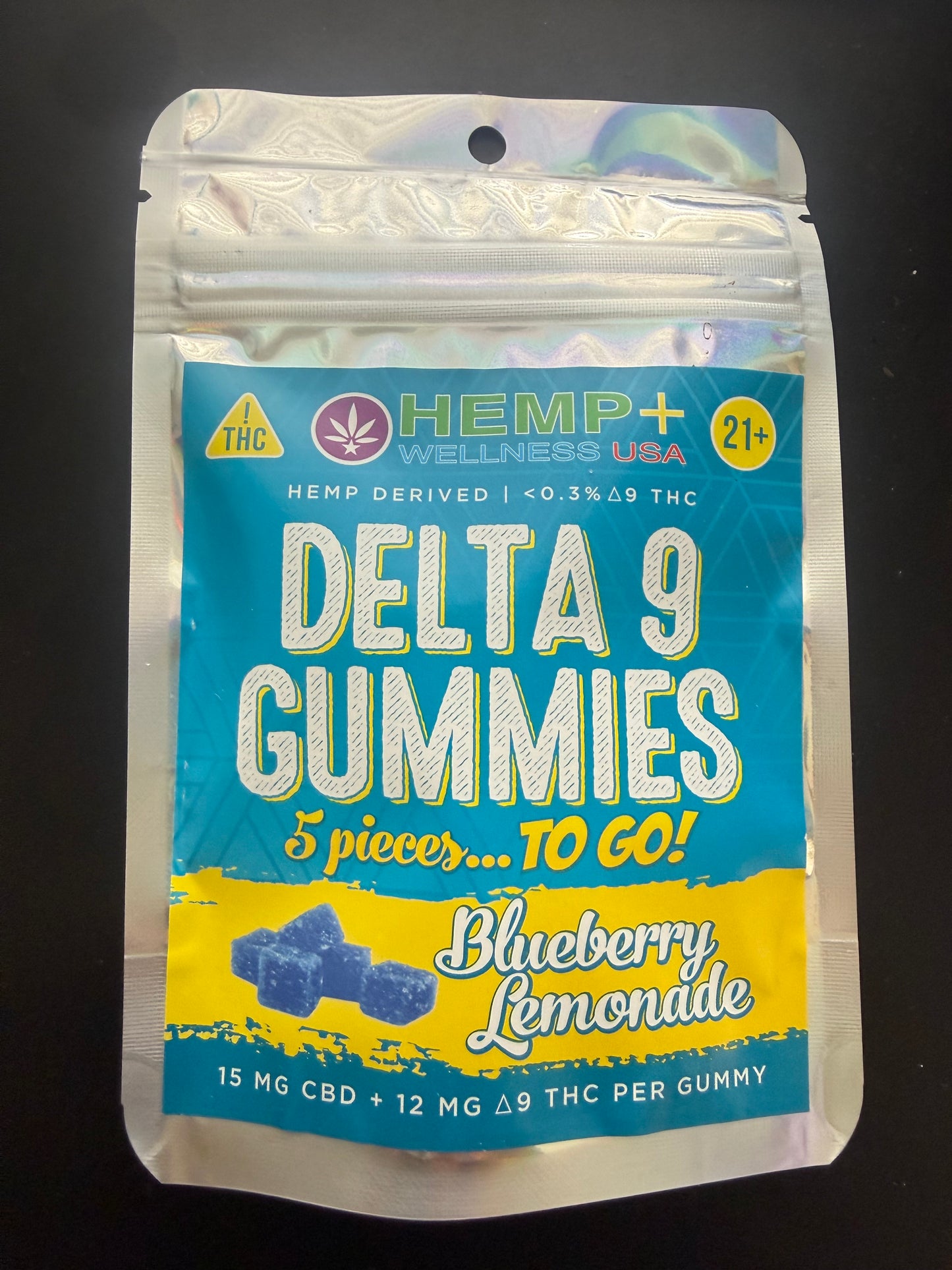 5 Piece TO GO..Bags 12mg Delta9/15mg CBD