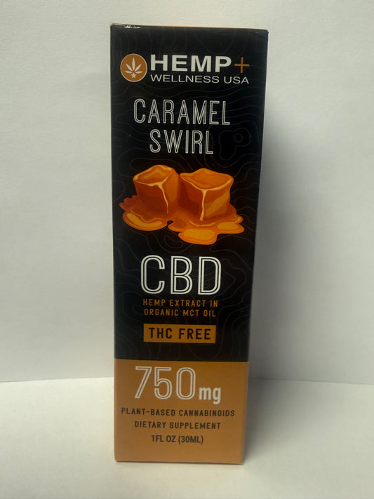 750mg CBD Organic Caramel Tincture w/Organic Flavoring & Organic Monk Fruit Extract