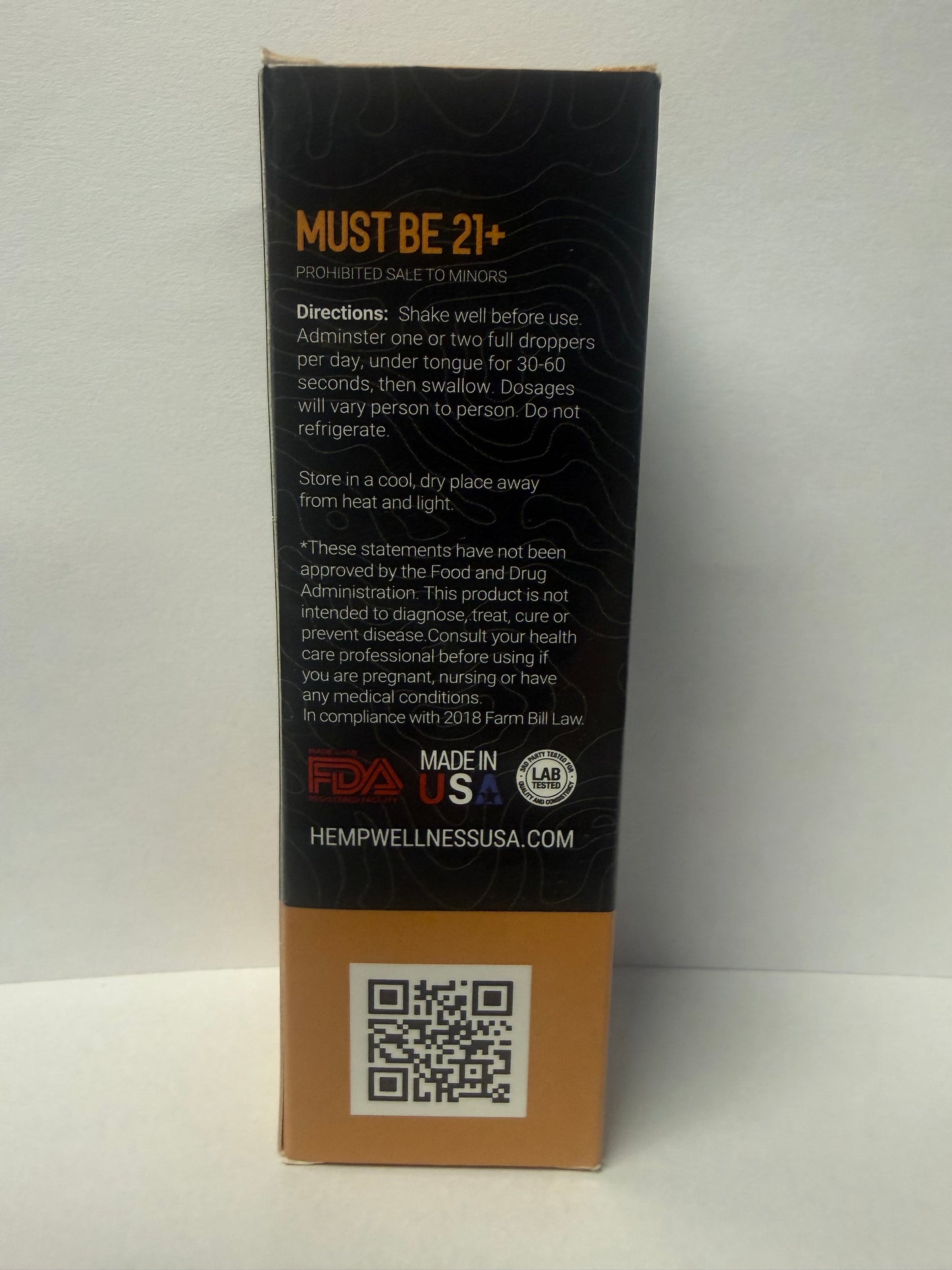750mg CBD Organic Caramel Tincture w/Organic Flavoring & Organic Monk Fruit Extract