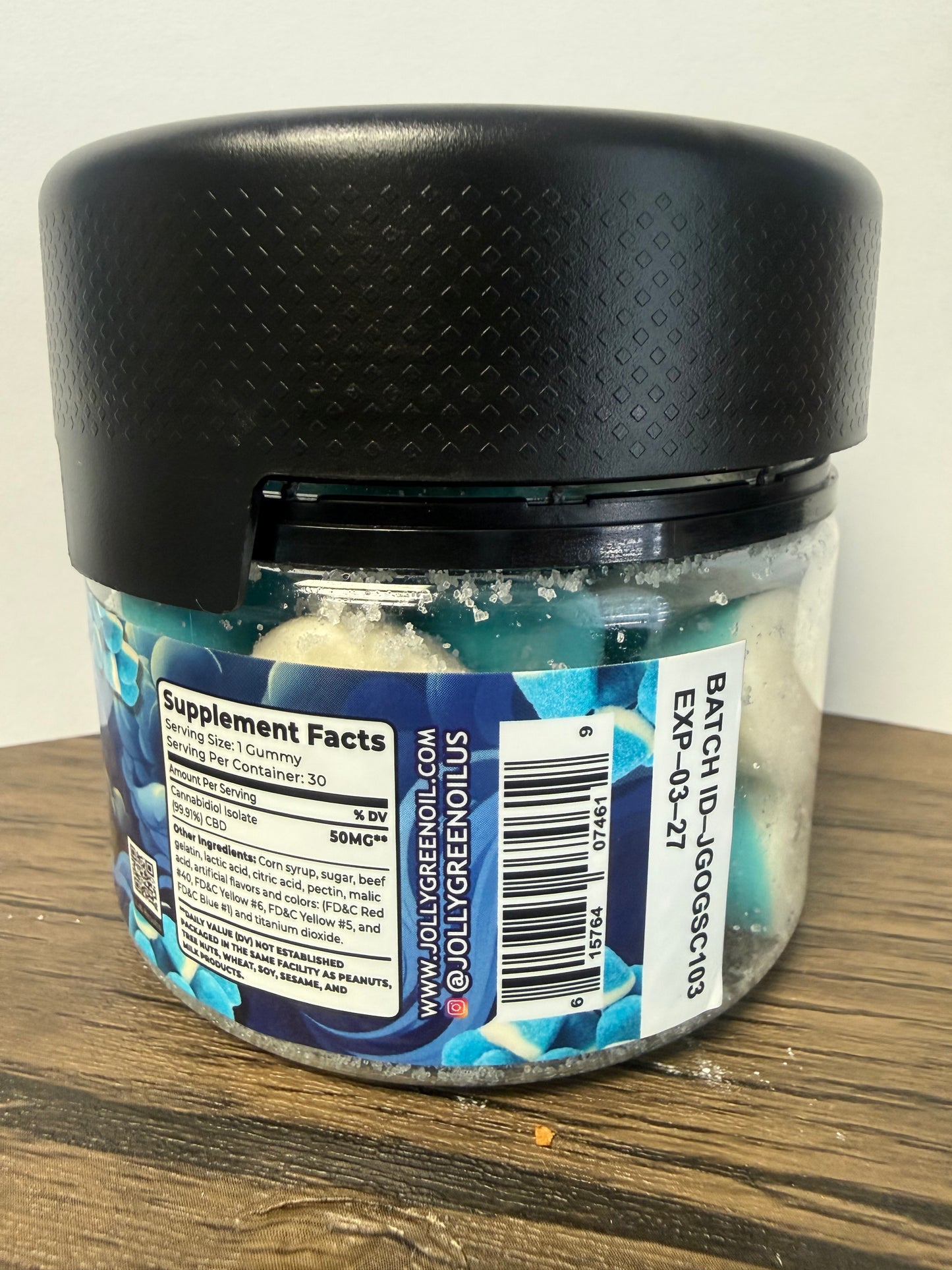 JGO - 1500mg CBD Blue Razz Puffs - 30 piece