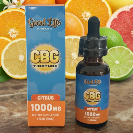 1000mg CBG Tincture | Citrus Flavor | 1oz (30ml).