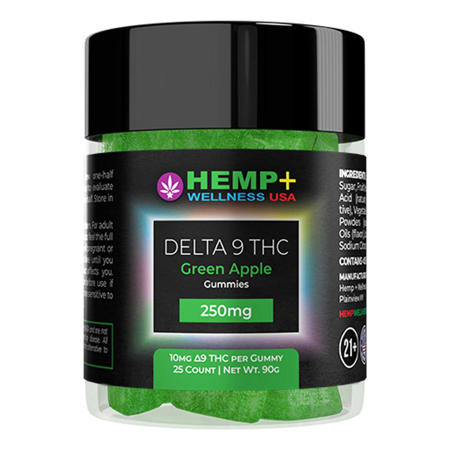 Delta 9 THC Gummies | 25 Count, 250mg D9 (10mg each), 4g