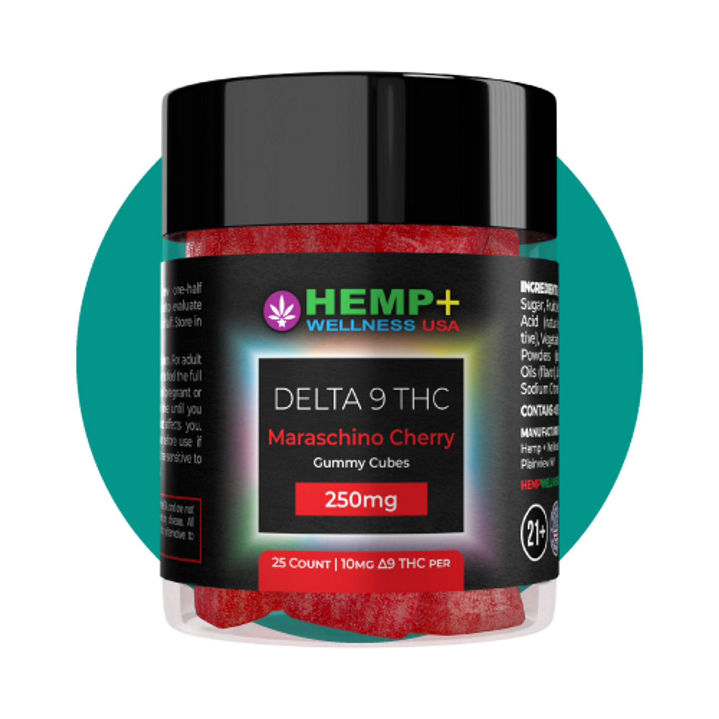 250mg Delta 9 THC Gummies | 25 Count, D9 (10mg each), 4g I Microose I Beginner