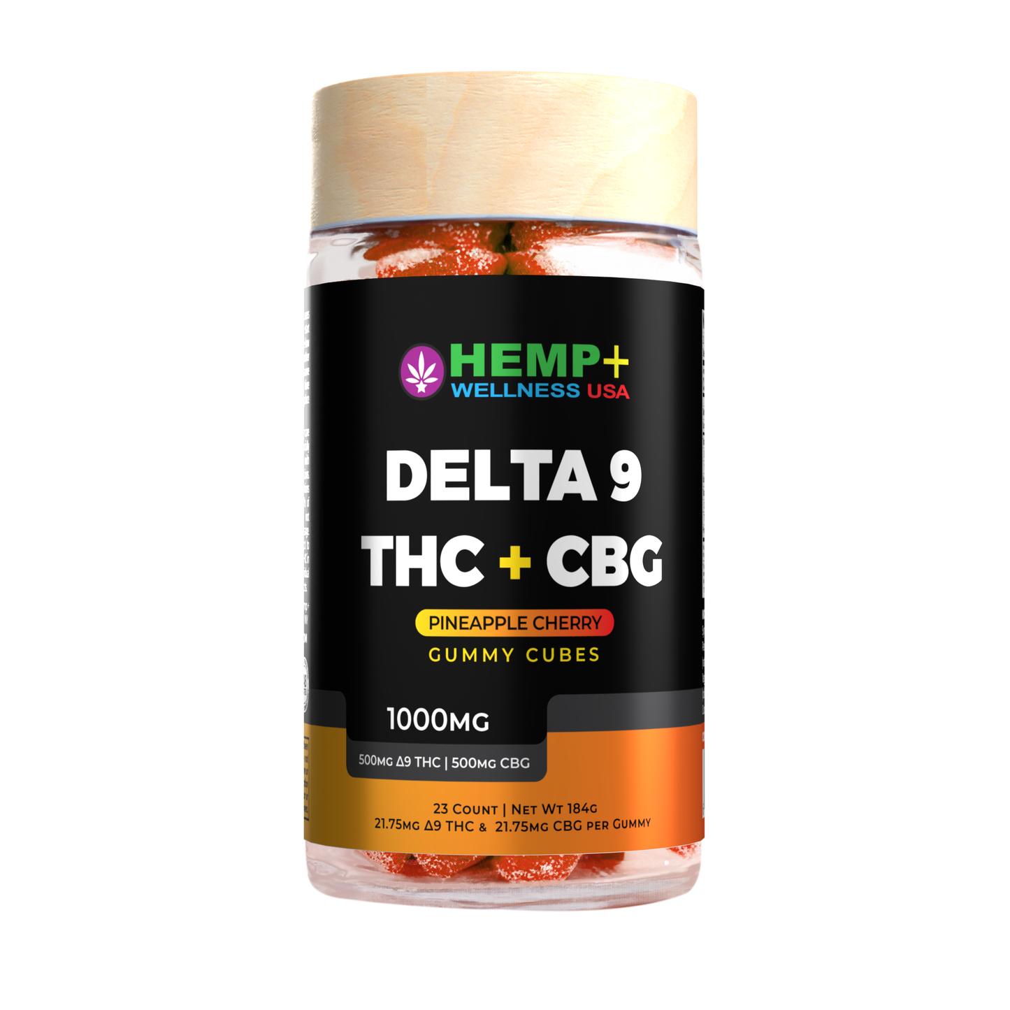 Delta 9 + CBG Gummies - 23 Count, 500mg CBG + 500mg D9, 8g Gummies