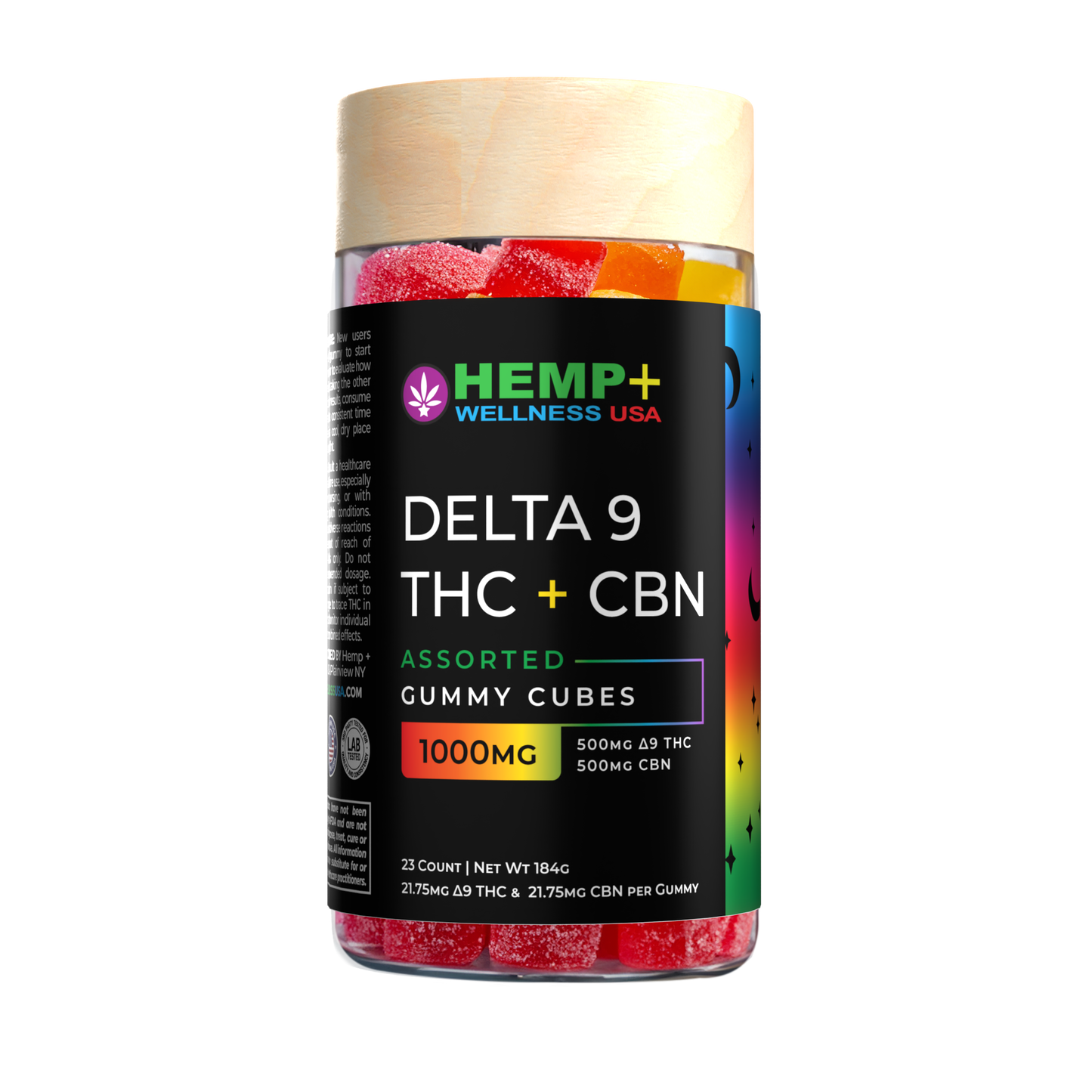 Delta 9 THC + CBN Sleep Gummies | 23 Count, 500mg CBN + 500mg D9, 8g