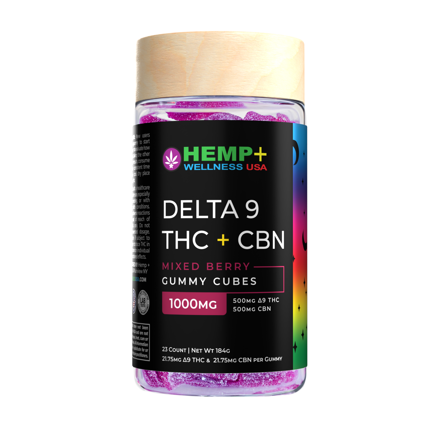 Delta 9 THC + CBN Sleep Gummies | 23 Count, 500mg CBN + 500mg D9, 8g