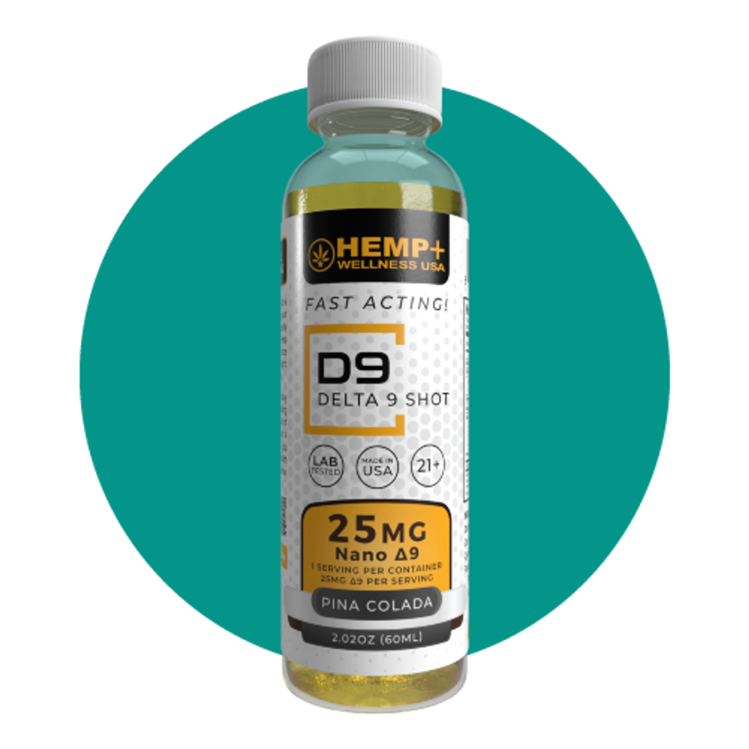 Delta 9 THC Nano Gel Shots | 25 Mg | 2 Oz.
