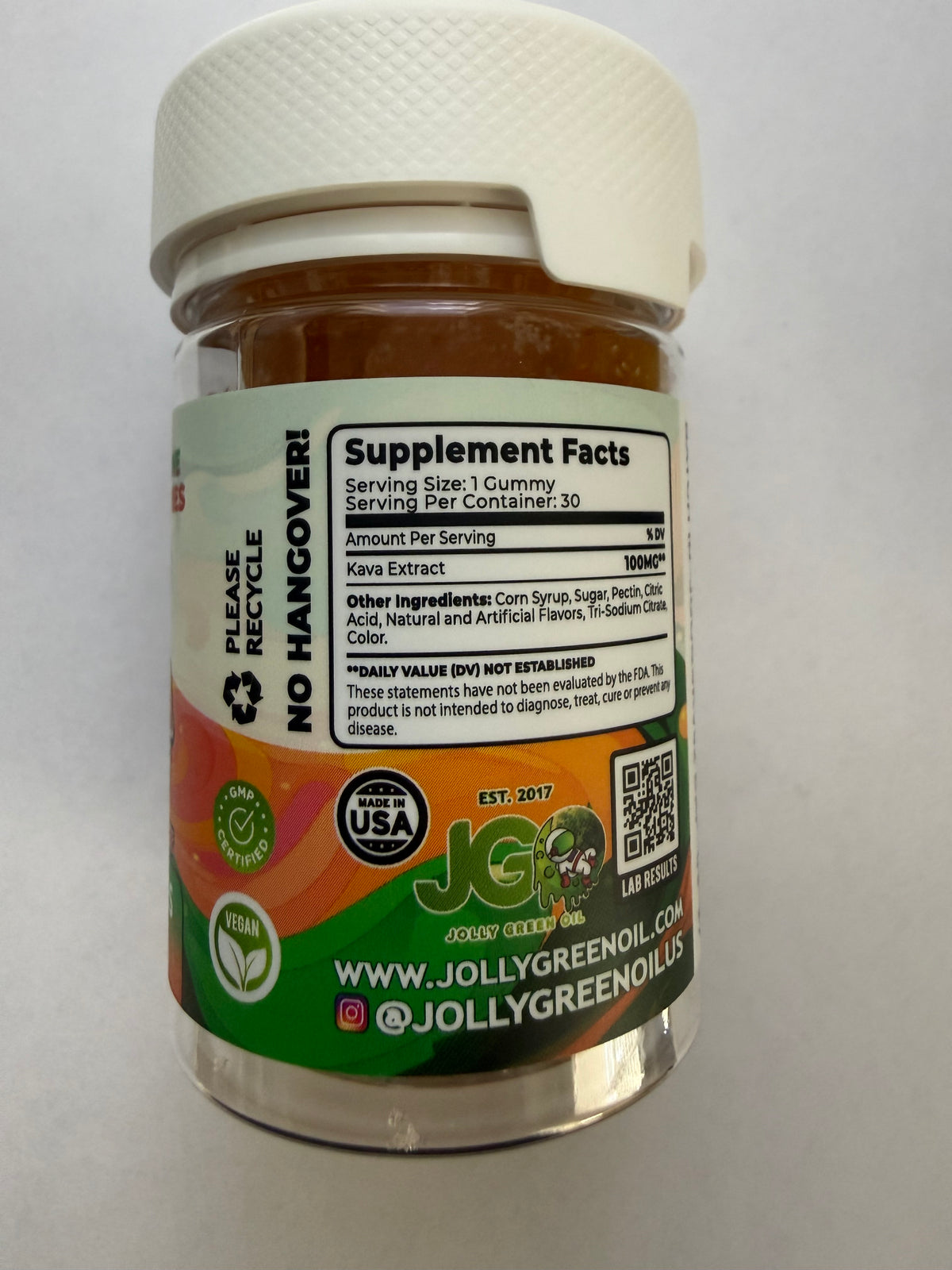JGO Kava Extract Gummies – 30 Count