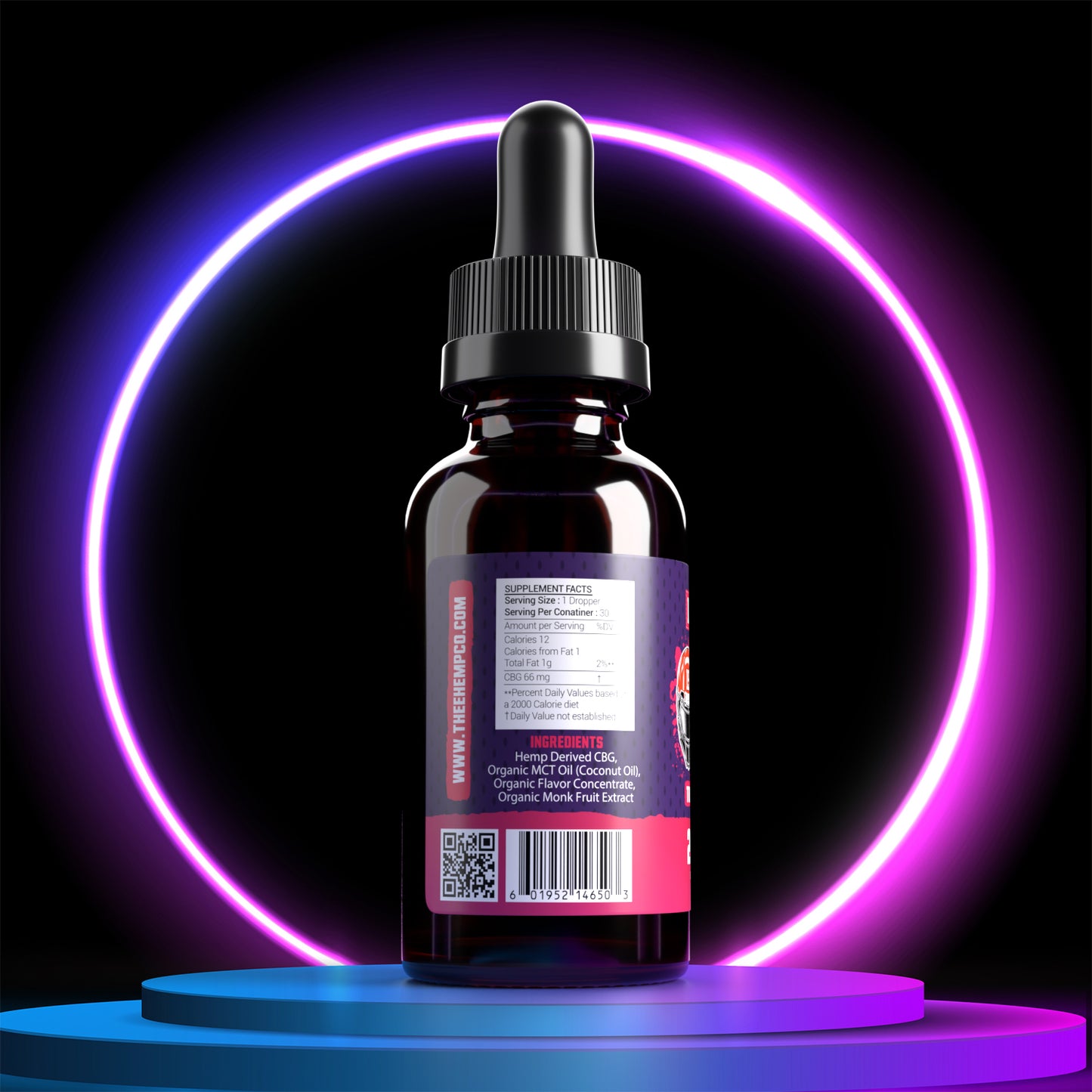 Bernie Kosar 2000mg CBG Tincture | 1oz Tropical Berry Flavor