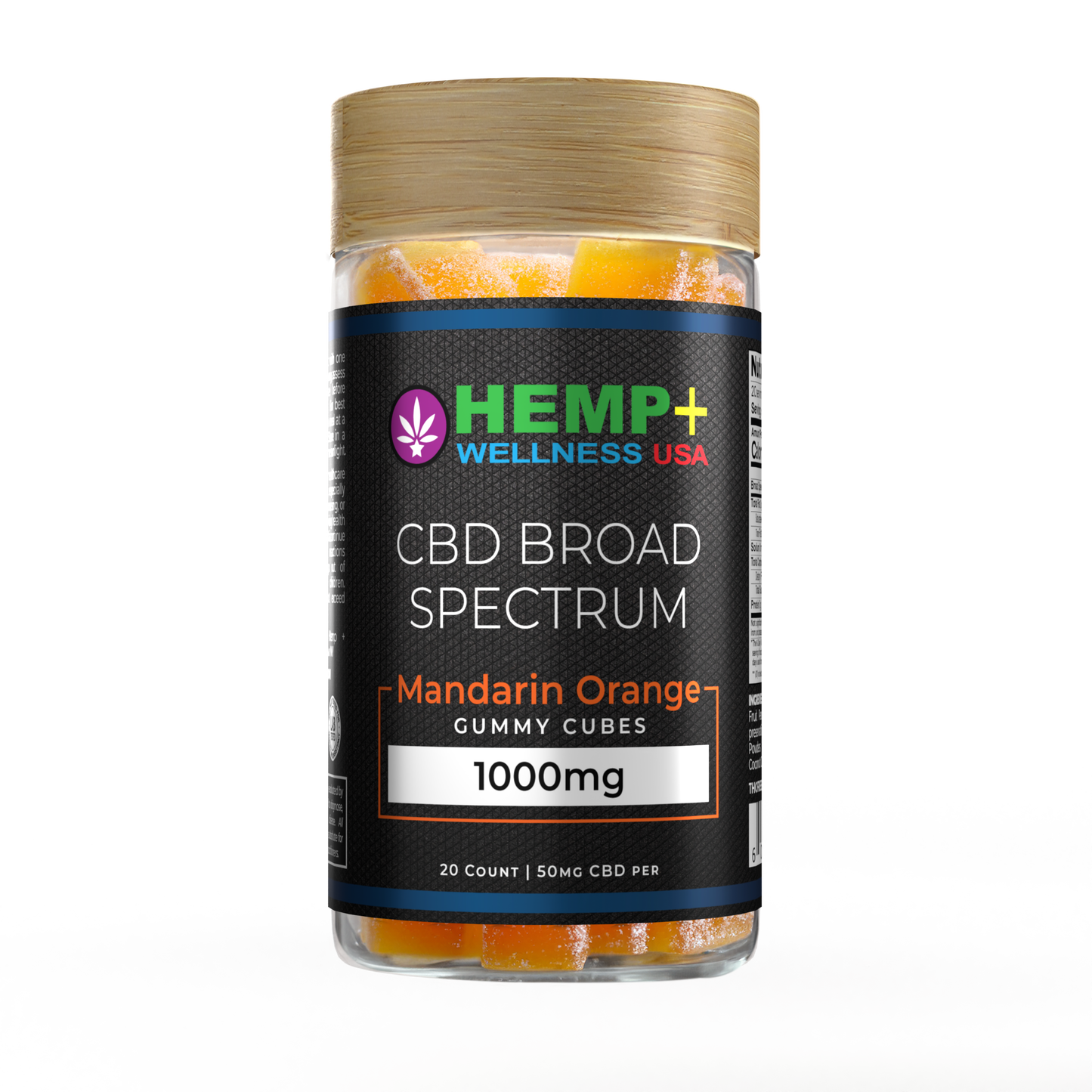 Broad Spectrum CBD Gummies | 20 Count, 1000mg (50mg each), 8g Gummies