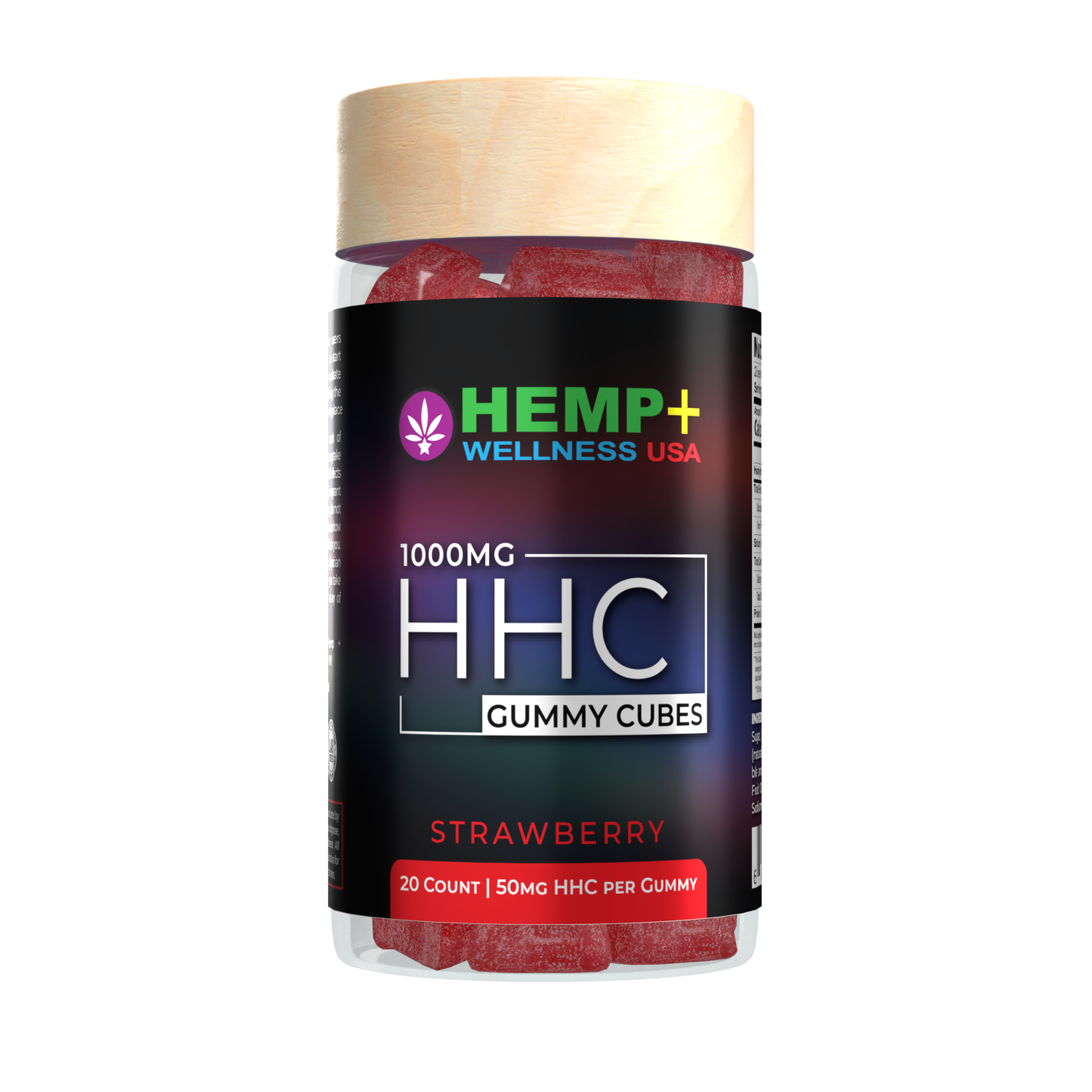 HHC Gummies - 20 Count, 1000mg (50mg per Gummy), 8g Gummies