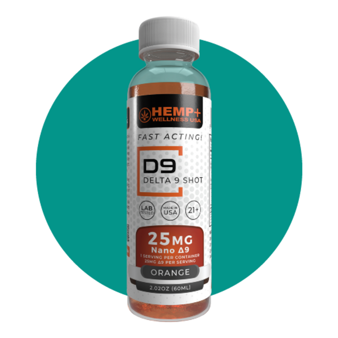 Delta 9 THC Nano Gel Shots | 25 Mg | 2 Oz.