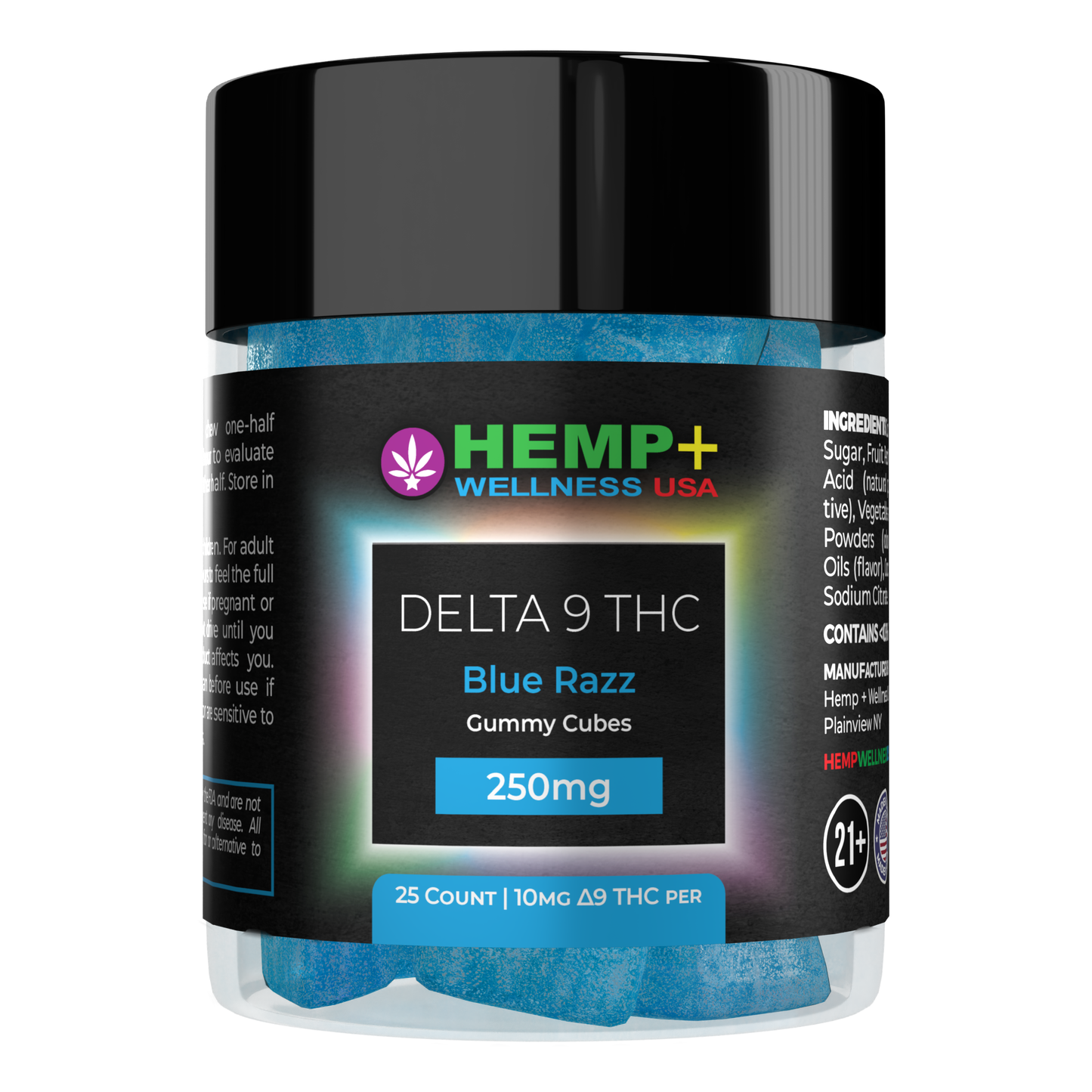 Delta 9 THC Gummies | 25 Count, 250mg D9 (10mg each), 4g