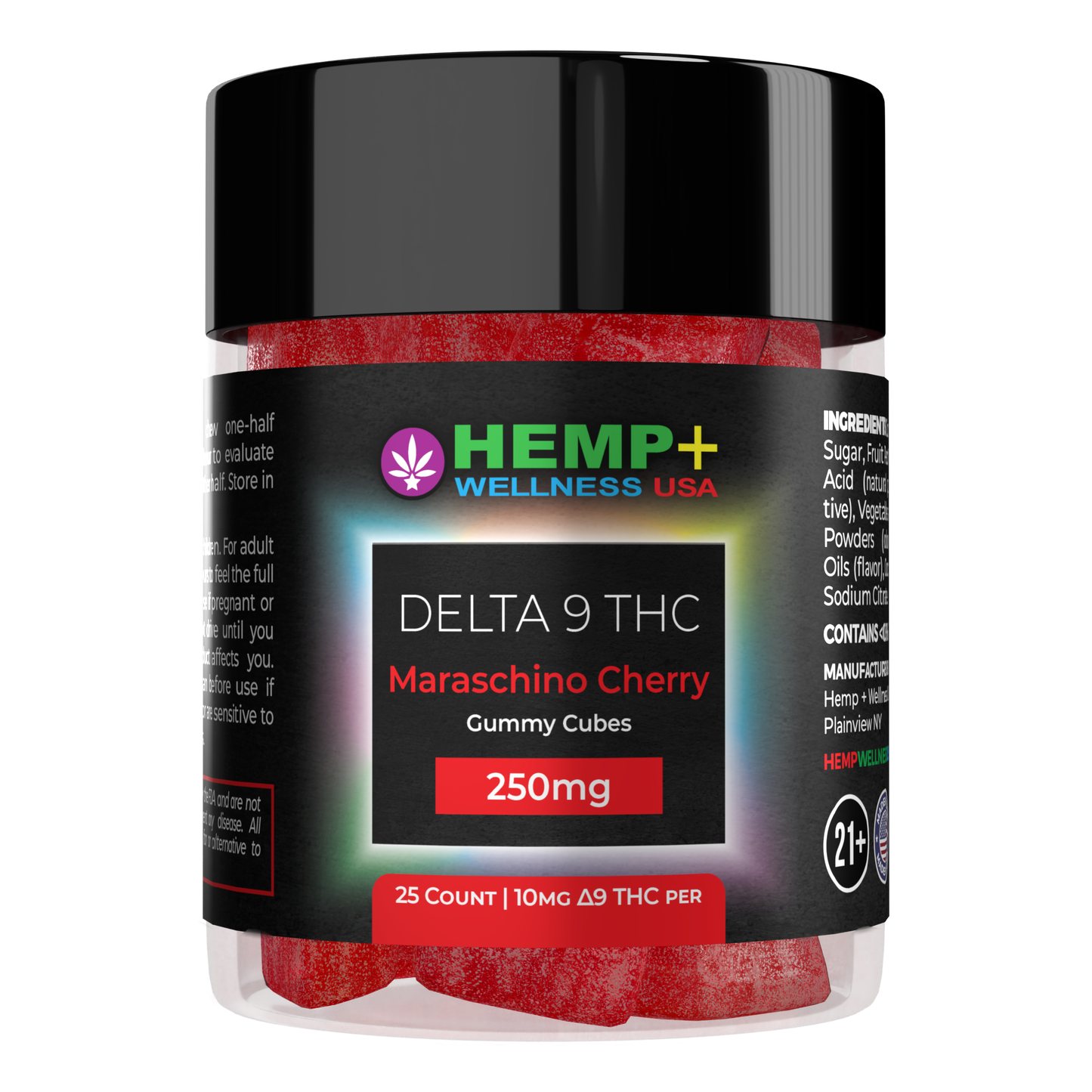 Delta 9 THC Gummies | 25 Count, 250mg D9 (10mg each), 4g