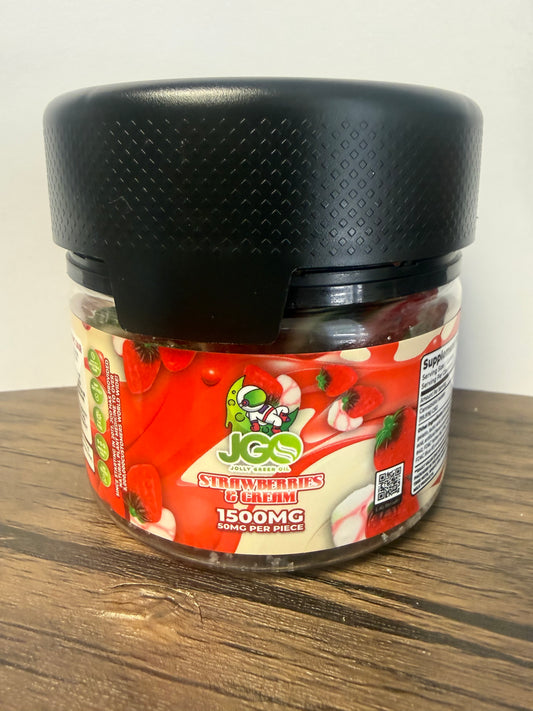 JGO - 1500mg CBD Strawberries & Cream Gummies