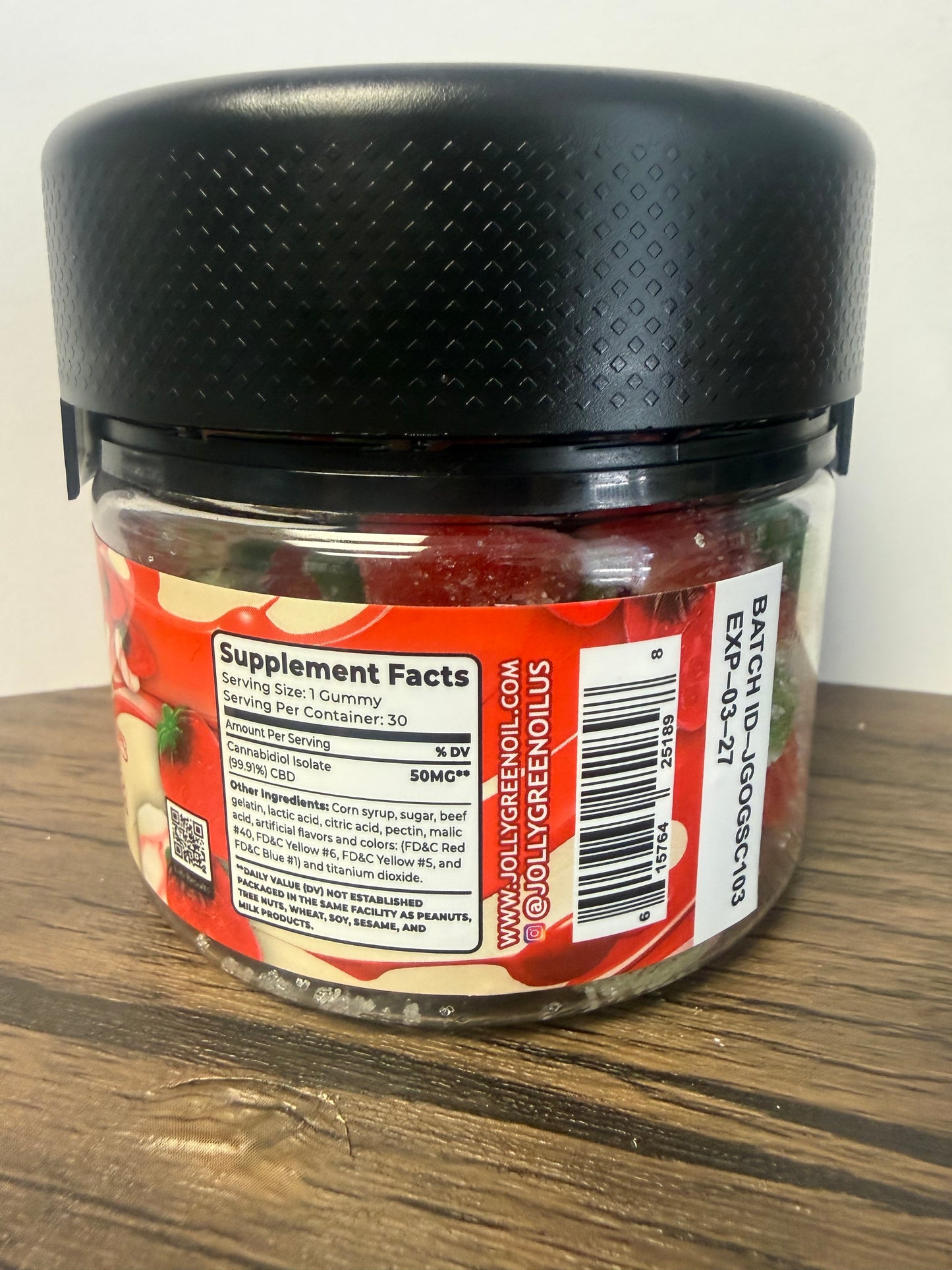 JGO - 1500mg CBD Strawberries & Cream Gummies