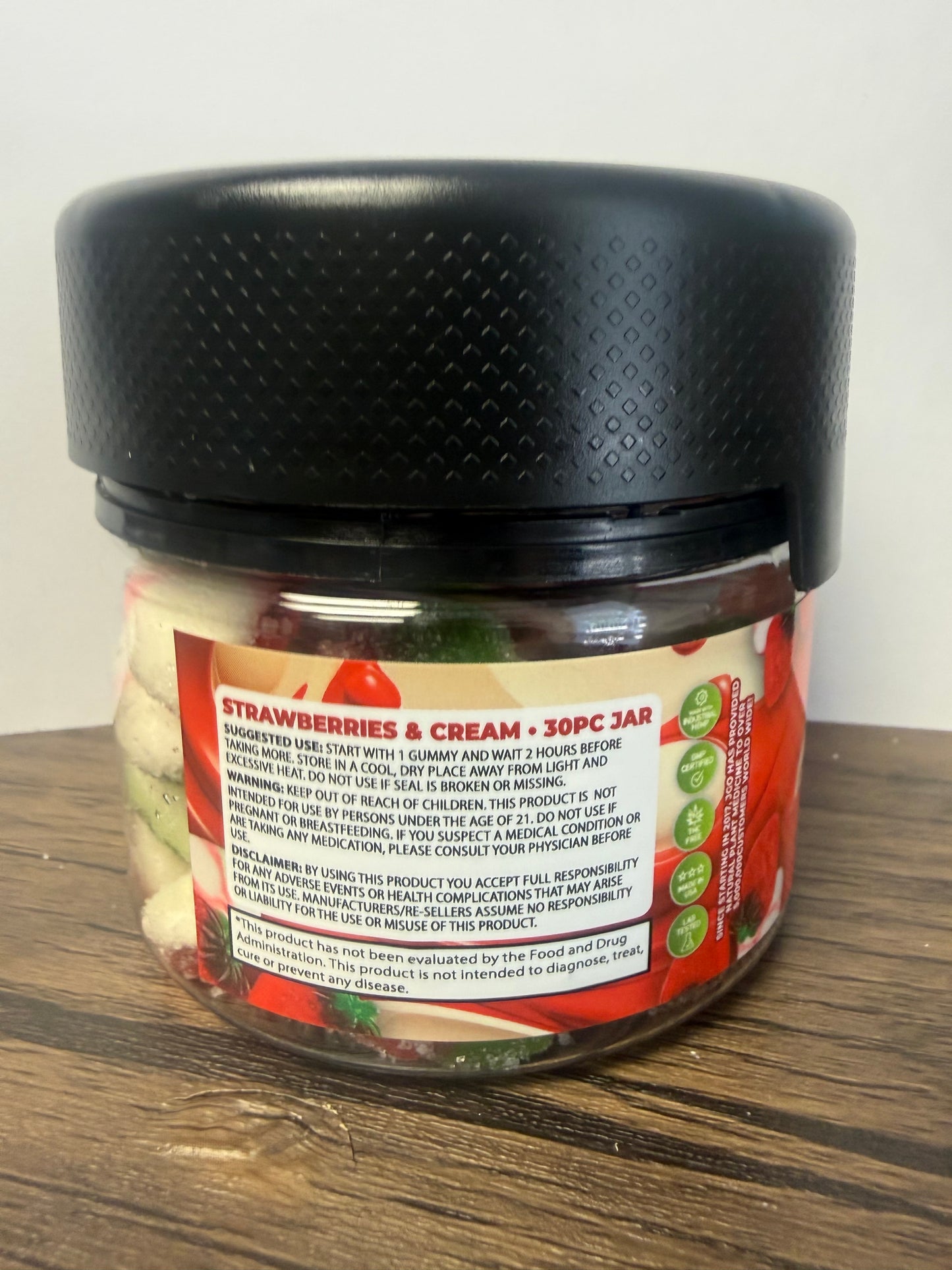 JGO - 1500mg CBD Strawberries & Cream Gummies