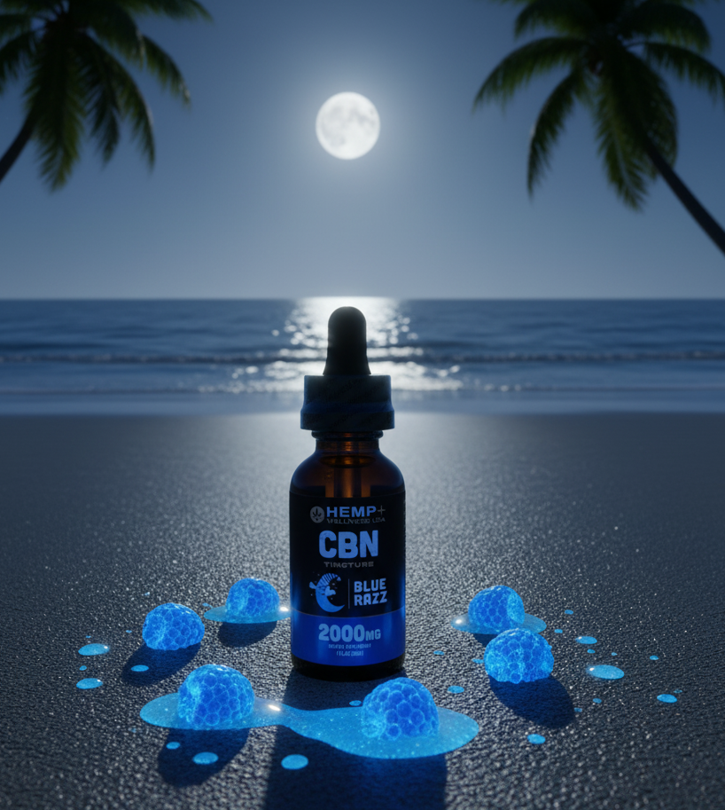CBN Tincture 2000mg  | Blue Razz Flavor | 1oz (30ml).