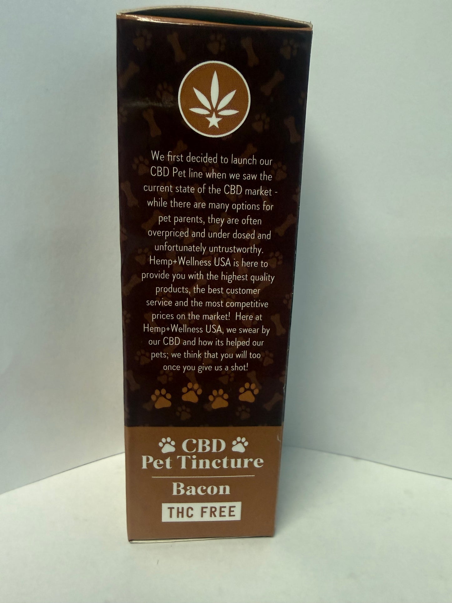 500mg CBD Bacon Pet Tincture - Organic MCT & All Natural Flavoring