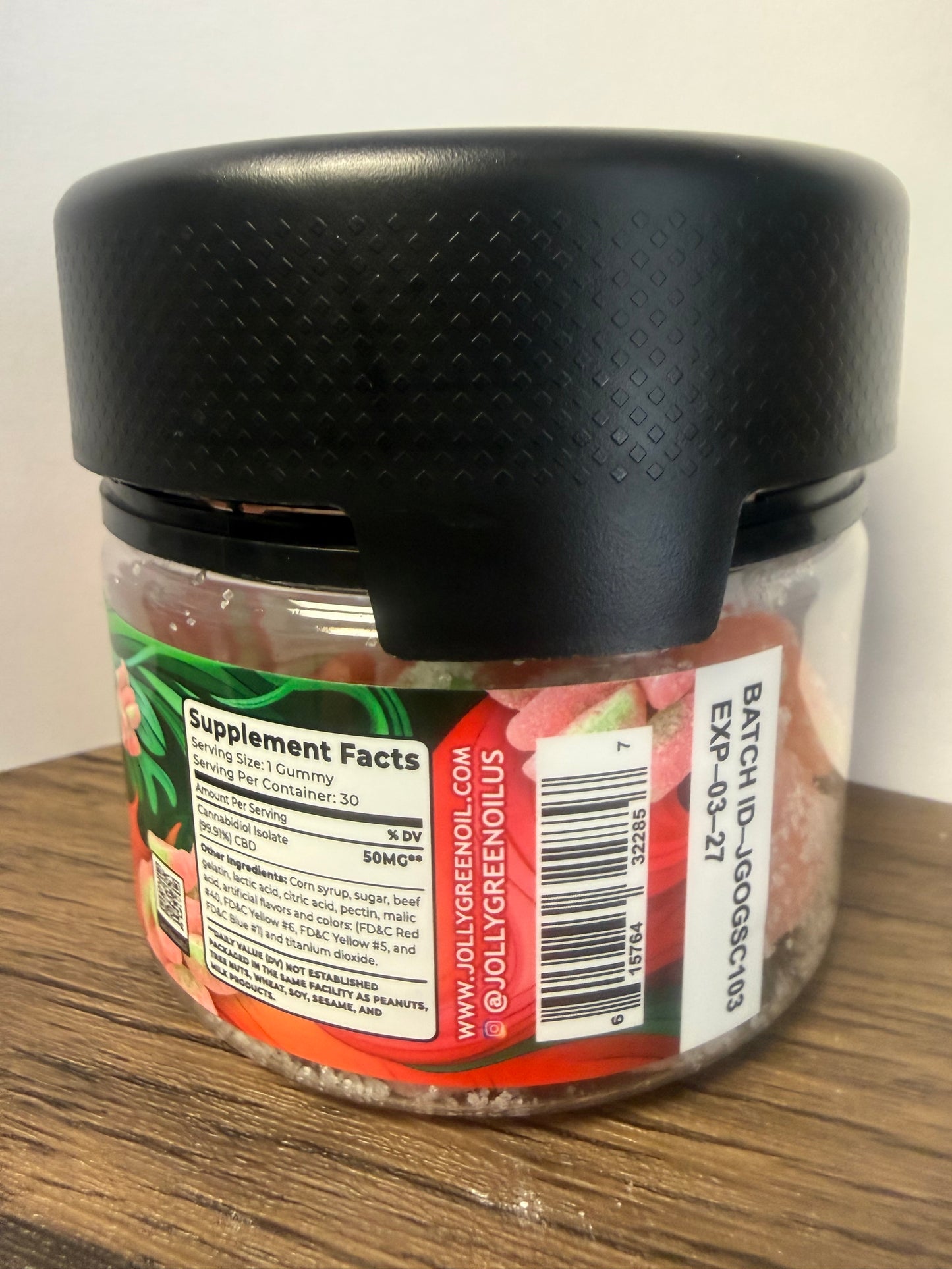 JGO - 1500mg CBD Sour Watermelon Slices - 30 piece
