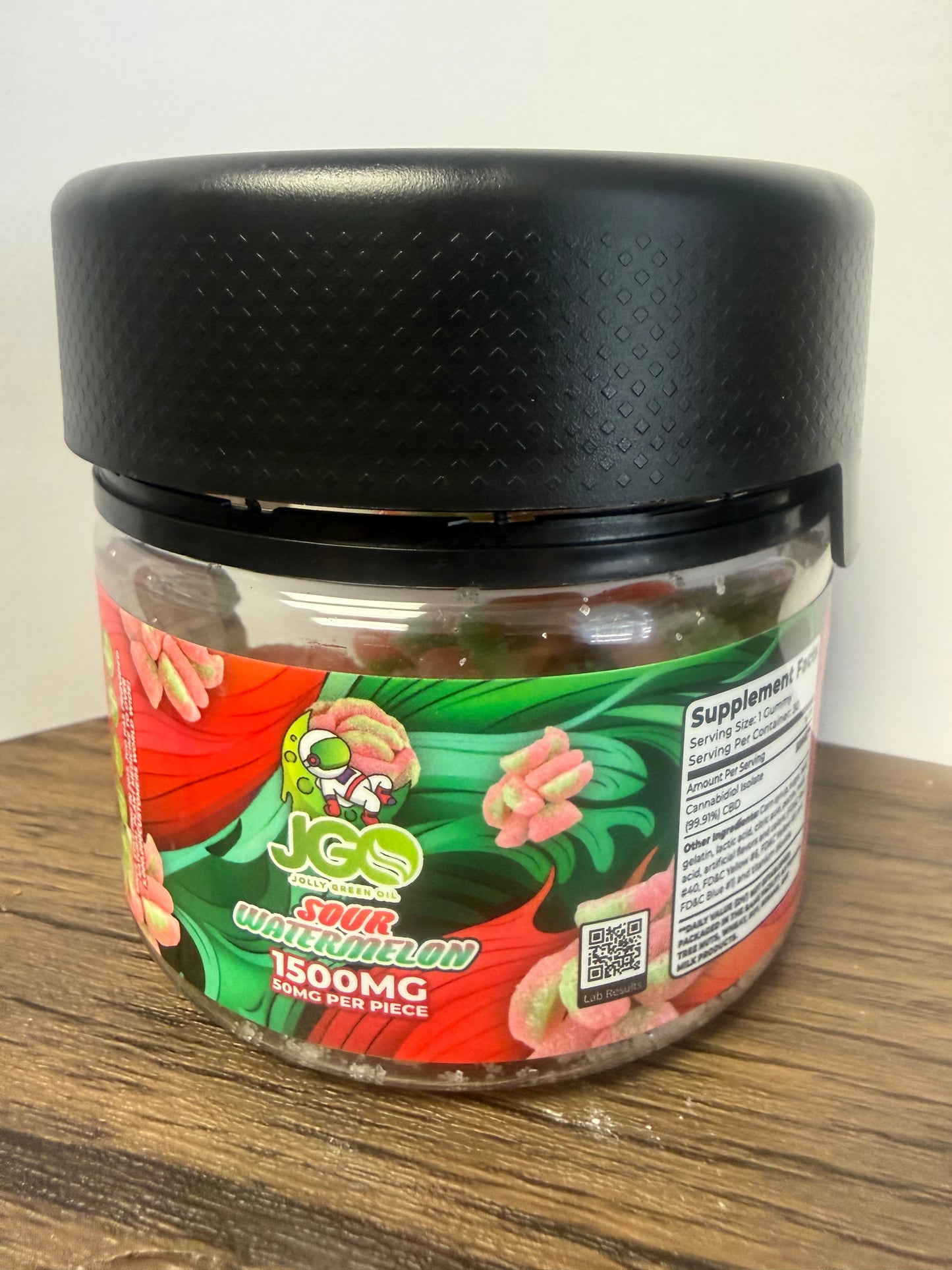 JGO - 1500mg CBD Sour Watermelon Slices - 30 piece
